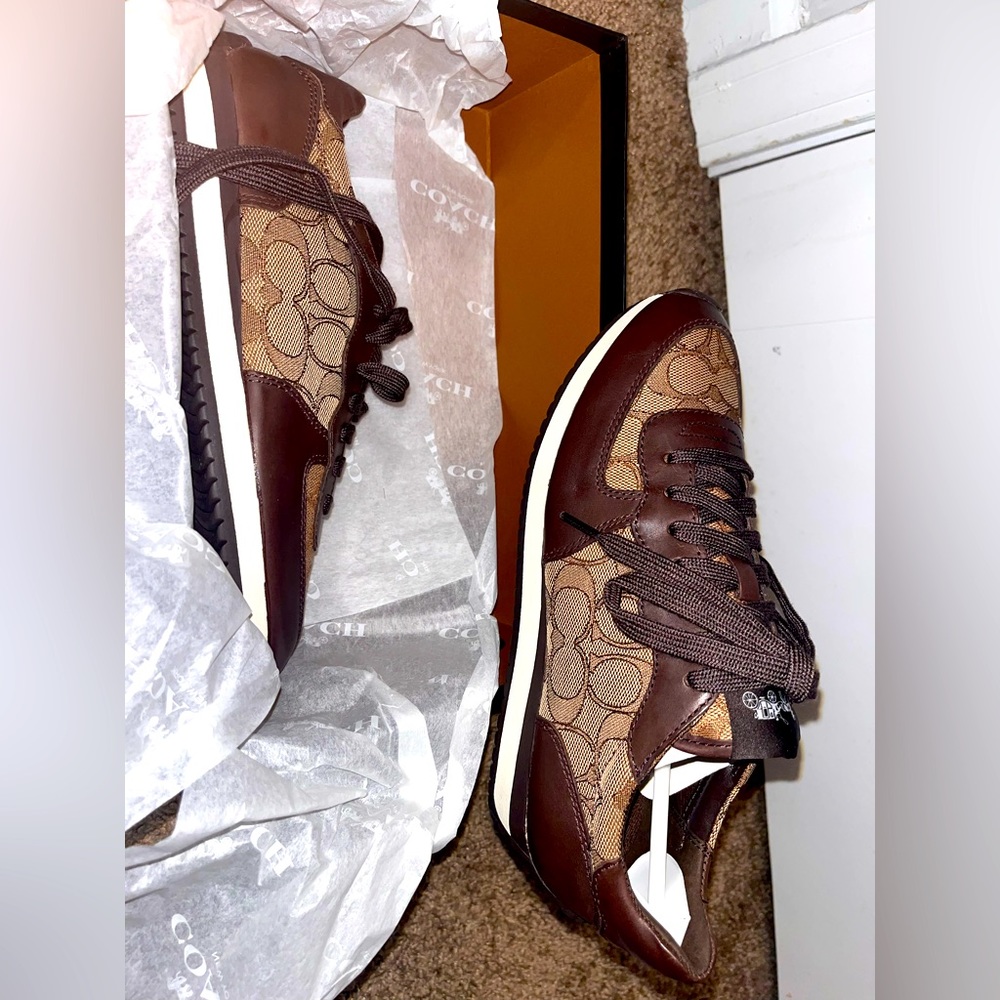 Coach Farah nappa/OTLN sig color chestnut/khaki